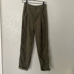 Amazon green corduroy pants